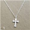 Image 2 : BZ519-133 SILVER CROSS 16" NECKLACE
