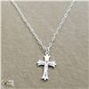 Image 2 : BZ519-133 SILVER CROSS 16" NECKLACE