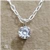 Image 1 : BZ519-137 SILVER CZ 16" NECKLACE