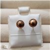 BZ519-135 SILVER FRESH WATER PEARL EARRINGS