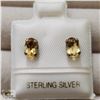 BZ519- 119 SILVER CITRINE EARRINGS