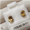 Image 2 : BZ519-103 SILVER CITRINE EARRINGS