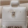 BZ519-108 14K YELLOW GOLD CZ NOSEPIN