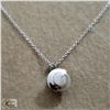 BZ519-113 SILVER 16" NECKLACE