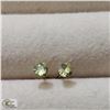 BZ519-109 10K YELLOW GOLD PERIDOT EARRINGS