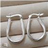 Image 1 : BZ519-118 SILVER HOOP EARRINGS