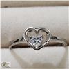 Image 1 : BZ519-150 SILVER CUBIC ZIRCONIA RING