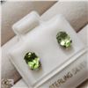 Image 2 : BZ519-142 SILVER PERIDOT EARRINGS