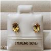 Image 1 : BZ519-138 SILVER CITRINE EARRINGS