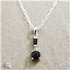 Image 1 : BZ519-131 BLACK ONYX 16" NECKLACE