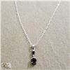 Image 2 : BZ519-131 BLACK ONYX 16" NECKLACE