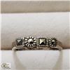 Image 1 : BZ519-139 SILVER MARCASITE RING