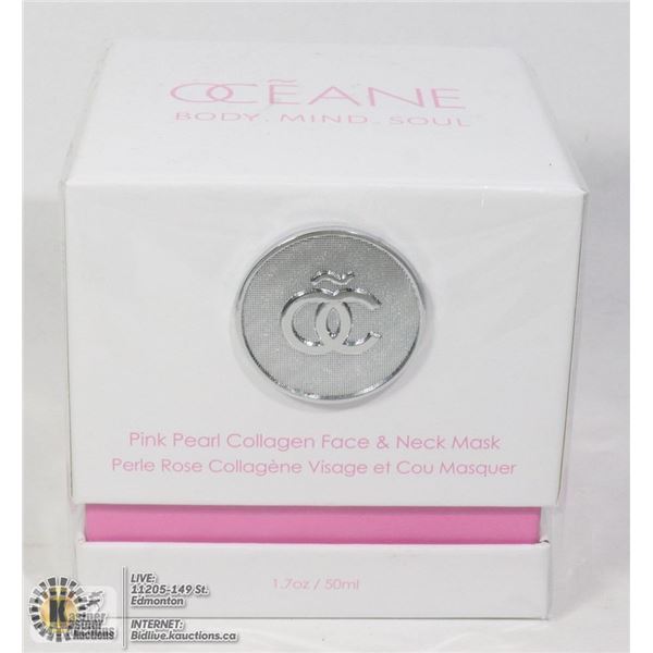 OCEANE PINK PEARL COLLAGEN FACE & NECK MASK