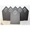 Image 1 : 6 PACK OF HANGING BLACK BOARD SIGNS