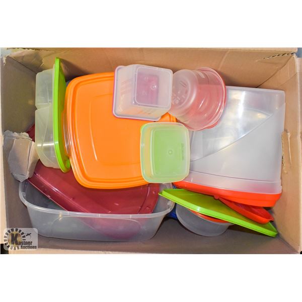 LOT OF ASSORTED PLASTIC KITCHEN