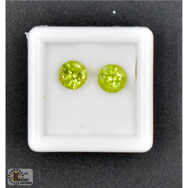 #295-NATURAL PERIDOT GEMSTONE 2.10CT ROUND