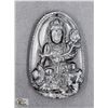 Image 1 : #186-NATURAL BLACK OBSIDIAN PENDANT BUDDISH