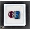 Image 1 : #244-RED RUBY&SAPPHIRE GEMSTONE 26.70CT