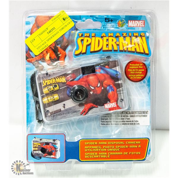 VINTAGE SPIDERMAN THROWAWAY CAMARA