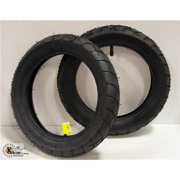 PAIR OF NEW 12 1/2  X 2 1/4  KIDS TIRES AND TUBES