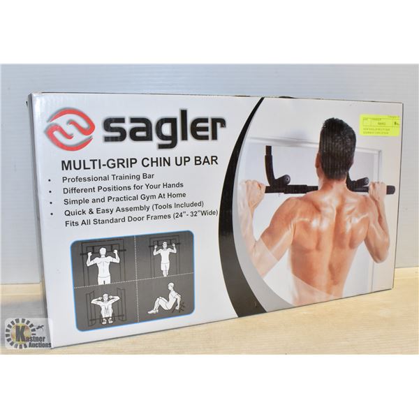 NEW SAGLER MULTI GRIP DOORWAY CHIN UP BAR