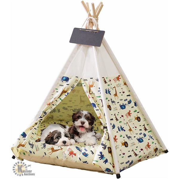 NEW PET TENT/TEEPEE WITH INNER CUSHION