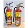 Image 1 : 2 CHARGED 5-7LBS FIRE EXTINGUISHERS