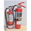 Image 1 : 2 CHARGED 5-7LBS FIRE EXTINGUISHERS