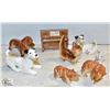 Image 1 : SMALL BONE CHINA DOGS PIANO ANIMALS