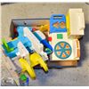 BOX OF ASSORTED KIDS TOYS