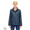 NEW S NORTH END SPORT LADIES BLUE PLAID JACKET