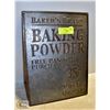 Image 1 : VINTAGE METAL BAKING POWDER ADVERTISING SIGN