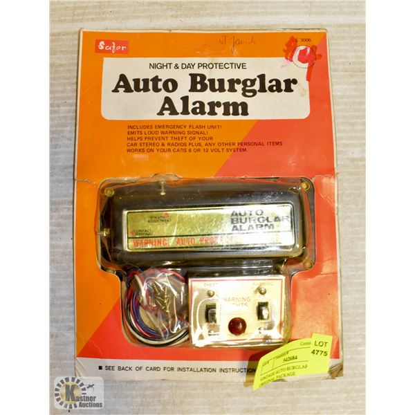 VINTAGE AUTO BURGLAR ALARM IN ORIGINAL PACKAGE