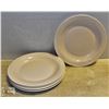Image 1 : SET OF 6 WHITE ROUND SWIRL DINNER PLATES