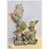 Image 1 : DRAGON STATUE FOR TANKS, 14 INCHES TALL