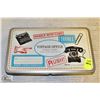 OFFICE RUBBER STAMPS SET UNUSED, INCLUDES