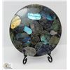 8)  NATURAL RAINBOW LABRADORITE CAPTURED