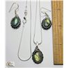 31) SET OF NATURAL  LABRADORITE DROP EARRINGS