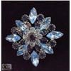 Image 1 : VINTAGE CAROLE AQUA BLUE BROOCH