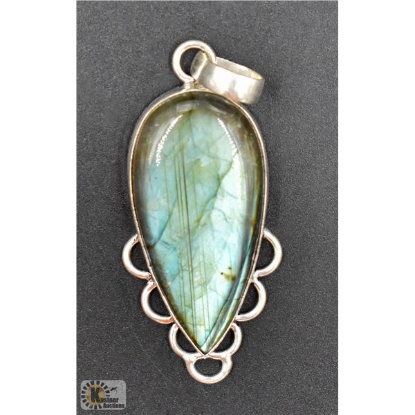 #12- NATURAL LABRADORITE PENDANT