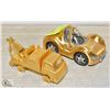 2 GOLD TONE CAR & TRUCK DESK CLOCKS