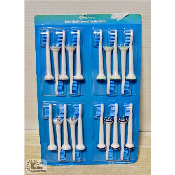 SONIC TOOTHBRUSH REPLACEMENT BRUSHHEADS