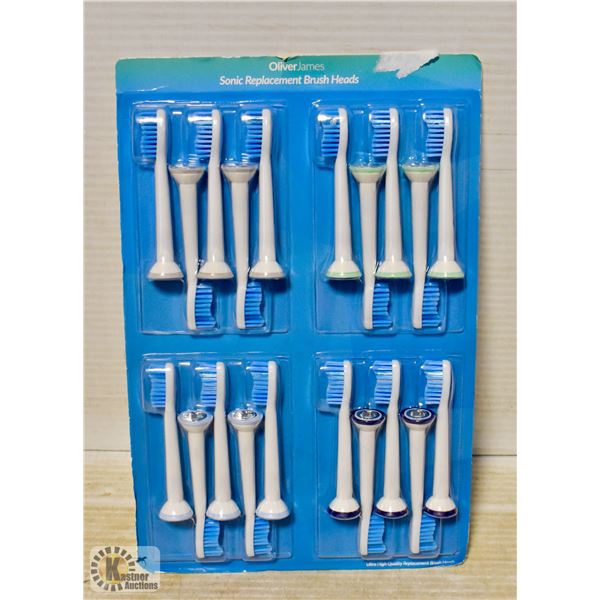 SONIC TOOTHBRUSH REPLACEMENT BRUSHHEADS