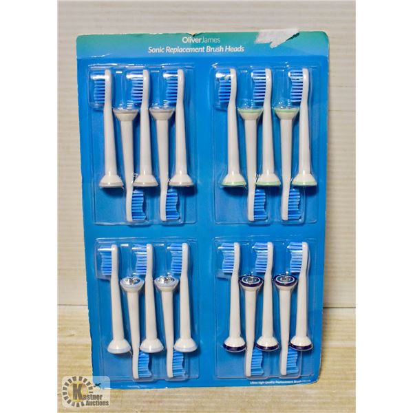 SONIC TOOTHBRUSH REPLACEMENT BRUSHHEADS