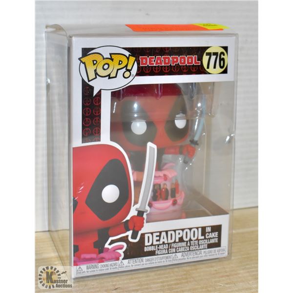 MARUEL POP DEADPOOL 776 IN CAKE BOBBLEHEAD