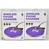 Image 1 : NEW GEMS QI WIRELESS CHARGER 2 PACK