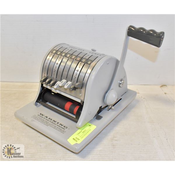 VINTAGE CHECK WRITER