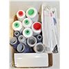 Image 1 : 13 ROLLS SERGING THREAD & 4 PATTERNS