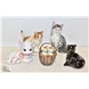 Image 1 : 5 PIECE CERAMIC CAT COLLECTION