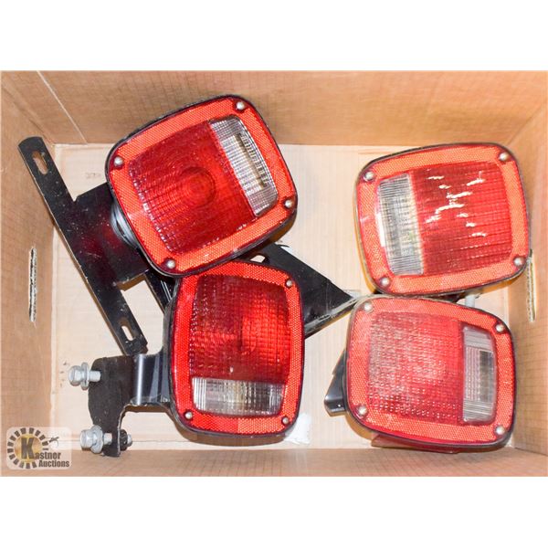 LOT OF 4 TRAILER LIGHTS